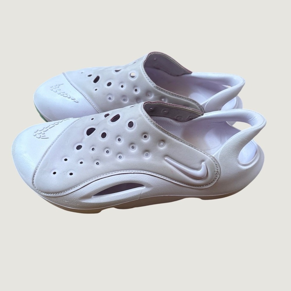 Nike Omni Multi-Court Clog Kids White Lavender Perforated Slip On SIZE 5Y